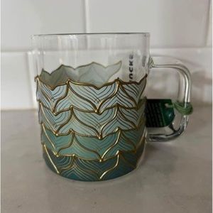 Starbucks 50th Anniversary Mermaid Glass Mug